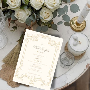 Elfenbein-Buch-Duschgel Neues Kapitel beginnt  Einladung