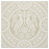 Elfenbein-Byzantinische Vögel Stoff (Muster)