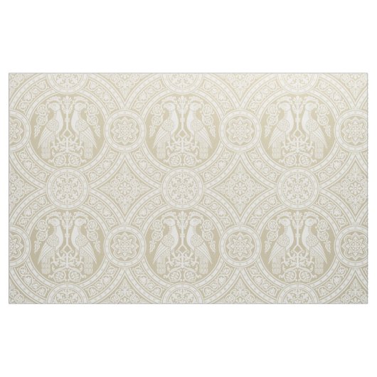 Elfenbein-Byzantinische Vögel Stoff (Fat Quarter (45,7 x 55,9 cm))