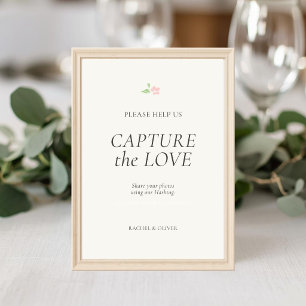 Elfenbein   Capture the Love Hochzeit Tischkarte Tischnummer