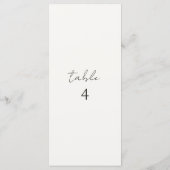 Elfenbein | Chic Custom Minimalistisch Wedding Men Programm (Rückseite)