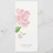 Elfenbein | Chic florale Hochzeit Tischnummer Kart (Rückseite)