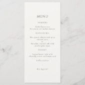 Elfenbein | Chic florale Hochzeit Tischnummer Kart (Vorderseite)