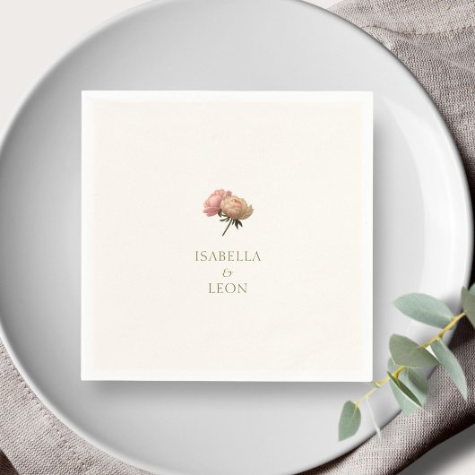 Elfenbein | Chic Rose Wedding Serviette