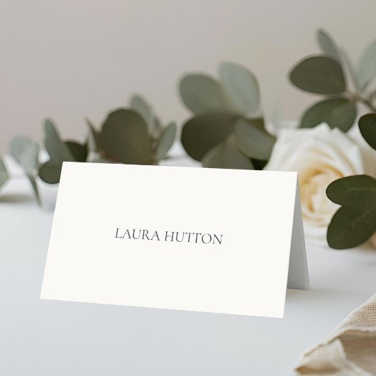 Elfenbein | Chic Simple Wedding Floral Platzkarte