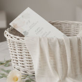 Elfenbein | Chic Wasserfarbe Blumen Hochzeitsprogr Programm