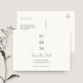 Elfenbein | Chic Wedding Save the Date Postcard