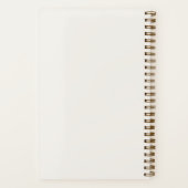 Elfenbein Creme Gold modern minimalistisch Luxus Notizblock (Rückseite)