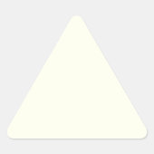Elfenbein Dreieckiger Aufkleber (Vorderseite)
