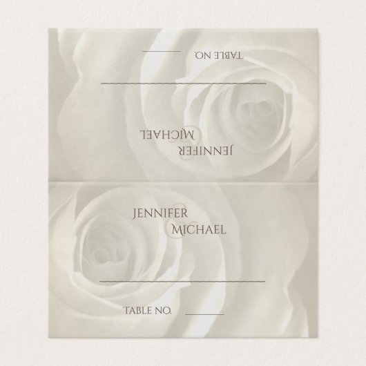 Elfenbein einfach, eleganter Hochzeitstisch (Außenseite Aufgefaltet)
