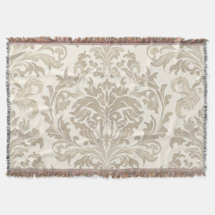 Elfenbein Elan Barock Damast Klassik Antik Decke
