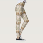 Elfenbein farbige Rosen-Leggings Leggings (Rechts)