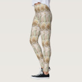 Elfenbein farbige Rosen-Leggings Leggings (Links)