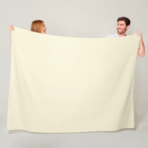 Elfenbein Fleecedecke
