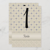 Elfenbein-gequilted Bling Posh Wedding Response Ca Einladung (Vorne/Hinten)