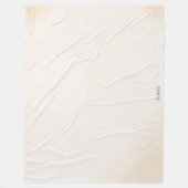 Elfenbein-Glanz-Minimal-Flanelldecke Fleecedecke (Vorderseite)
