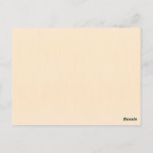 Elfenbein Glänzend Elegant Funkelnd Termin merken Postkarte (Rückseite)