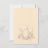 Elfenbein Glänzender Eleganter Funkelnder Rahmen  RSVP Karte (Rückseite)