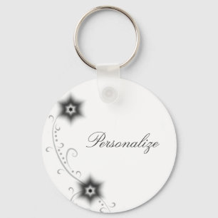 Elfenbein-Glühen-Blüten-Schlüsselanhänger Schlüsselanhänger