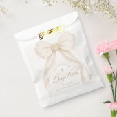 Elfenbein-Gold-Bogen Moderne einfache Taufe Geschenktütchen (Versiegelt)