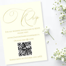 Elfenbein & Gold Hochzeitswebsite RSVP