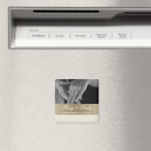 Elfenbein & Gold speichern das Date Magnet (In Situ (Geschirrspüler))