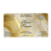 Elfenbein-Goldfolie-Kosmetik- oder Tropfflaschenet (Vorne)