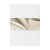 Elfenbein, Green, Gold, Blue Silk & Pearls Bauchba Einladungsbanderole (Rückseitenbeispiel)