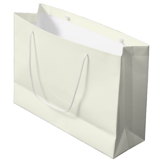 Elfenbein Große Geschenktüte (Vorderseite Schrägansicht)