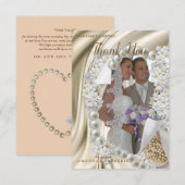 Elfenbein, Grün, Blau, Gold, Seide und Hochzeit Da RSVP Karte (Vorne/Hinten)