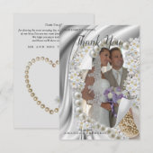 Elfenbein, Grün, Blau, Gold, Seide und Hochzeit Da RSVP Karte (Vorne/Hinten)