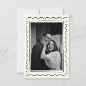 Elfenbein Handgezeichnete Illustration Hochzeit Mi Save The Date (Rückseite)