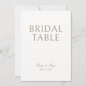 Elfenbein | Hochzeit 'Brauttisch' Tischplatte Schi (Rückseite)