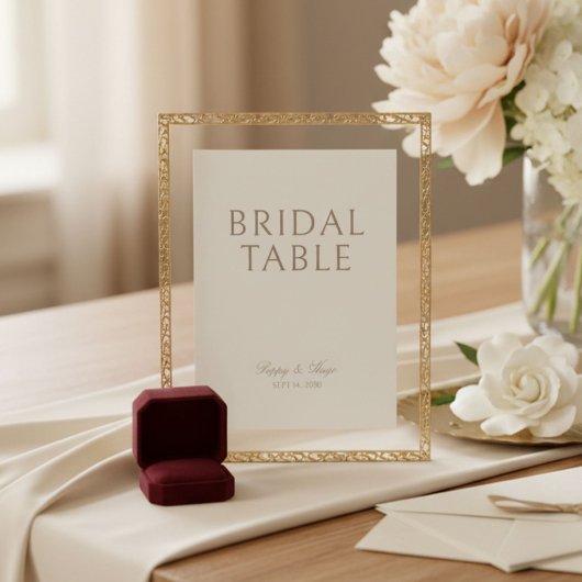 Elfenbein | Hochzeit 'Brauttisch' Tischplatte Schi