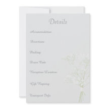 Elfenbein-Hochzeit, minimales Layout, Gastdetail