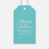 Elfenbein immer & für immer Hochzeitstipps Geschenkanhänger (Vorderseite)