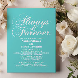 Elfenbein immer und für immer einladen einladung