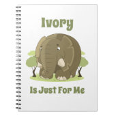 Elfenbein ist für mich Spiral Foto Notebook Notizblock (Vorderseite)