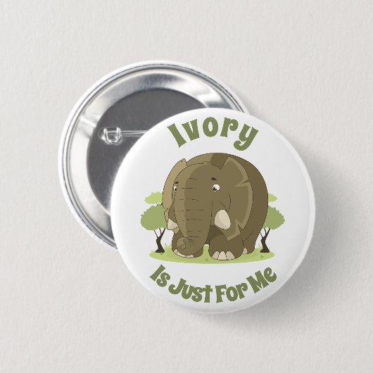 Elfenbein ist nur für mich button (Vorne & Hinten)