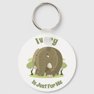 Elfenbein ist nur für mich Button-Schlüsselanhänge Schlüsselanhänger