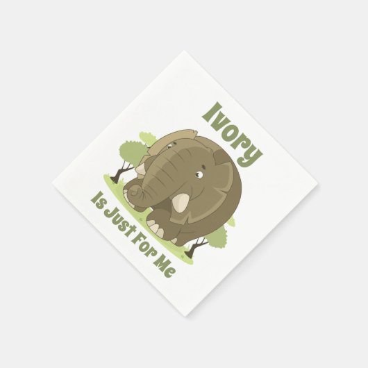 Elfenbein ist nur für mich Papier Napkin Serviette (Ecke)
