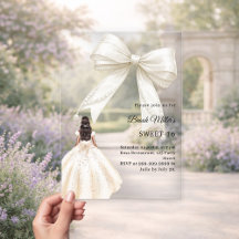 Elfenbein-Kleid Bow Sweet 16 Luxus klar