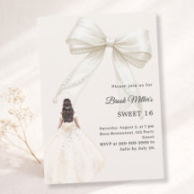 Elfenbein-Kleid-Creme-Luxus Sweet 16