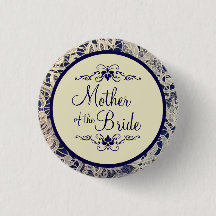Elfenbein Lace Navy Blue Wedding Mother of the Bri