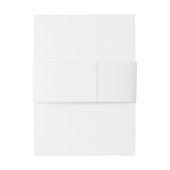 Elfenbein | Lavendel Schrift Hochzeit Einladungsbanderole (Rückseitenbeispiel)