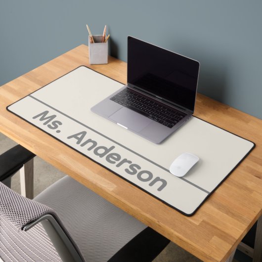 Elfenbein Lehrer Schreibtischunterlage (Büro 2)