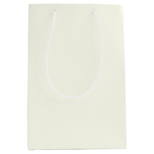 Elfenbein Mittlere Geschenktüte (Vorderseite)