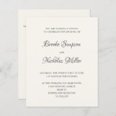 ELFENBEIN | Niedrige Kosten Einfache Elegante Mini (Vorne/Hinten)