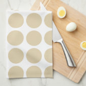 Elfenbein-Person-Punkte Küchentuch (Viertel Falte)