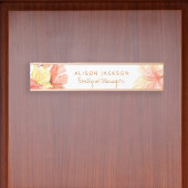 Elfenbein pfirsichpfirsichpfirsiche Boutique Manag Schreibtischnamensplakette